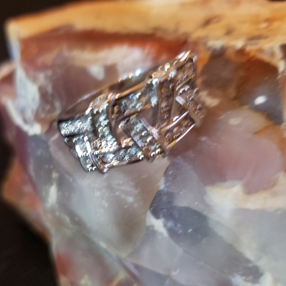 Basketweave style ring